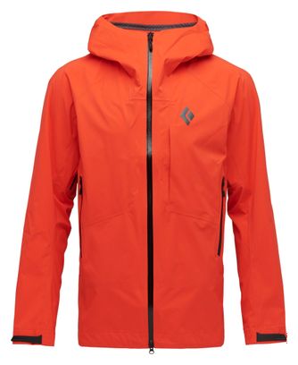 Black Diamond HighLine giacca impermeabile da uomo Red