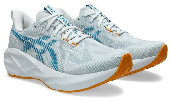 Chaussures Running Asics Novablast 5 Blanc/Bleu/Orange Homme