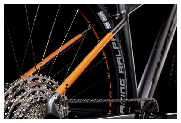 Cube Reaction Pro Hardtail MTB Shimano Deore/XT 12S 29'' Grey Orange 2022
