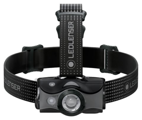 Lampe Frontale LED MH7 Noire et Grise Rechargeable | 600 Lumens | 60h d'autonomie | 200m de distance d'éclairage | LEDLENSER