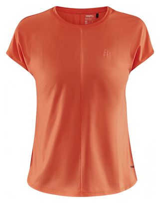Women&#39;s Short Sleeve Jersey Craft Core Charge Orange