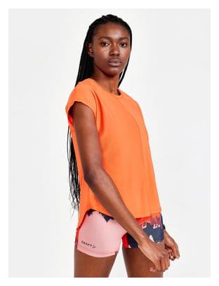 Women&#39;s Short Sleeve Jersey Craft Core Charge Orange