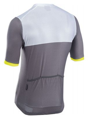 Northwave Storm Air Kurzarmtrikot Grau/Neongelb