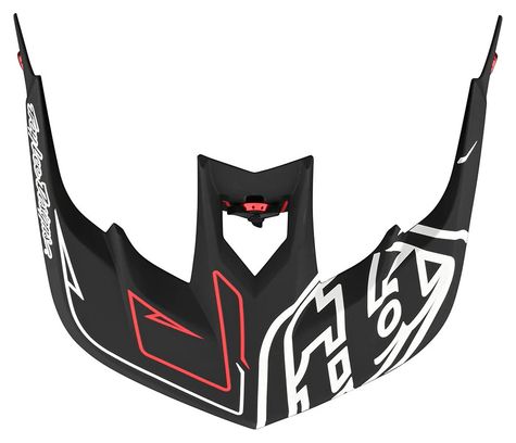 Visiera di ricambio per Troy Lee Designs Stage Helmet Nero/Rosso