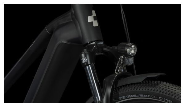 Cube Nuride Hybrid Pro 750 Trapecio Allroad Bicicleta eléctrica híbrida Shimano Deore 10S 750 Wh 29'' Negro 2023