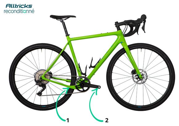 Gereviseerd product - Gravelbike Shimano GRX 11V 700mm Groen 2022