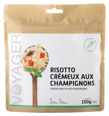 Voyager gevriesdroogde maaltijd Romige Champignon Risotto 150g