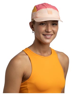 Buff Unisex 5 Panel Go Cap Pink/Beige