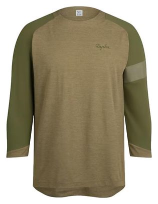 Maglia Rapha Trail manica 3/4 Khaki