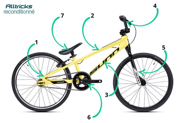 BMX Race Sunn Prince Junior Jaune 2022 - Produit Reconditionné 