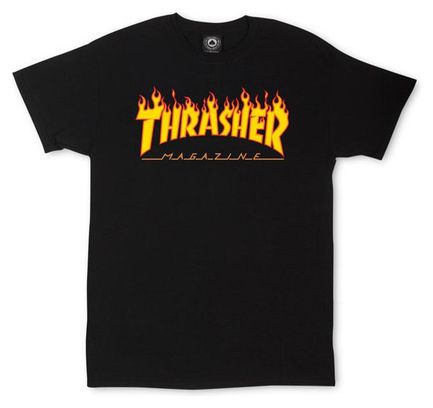 T-shirt flame logo  Black