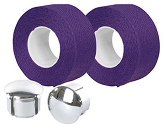 Ruban de guidon Velox tressostar 90 coton violet 20mm x 2 80m (vendu au blister de 2)