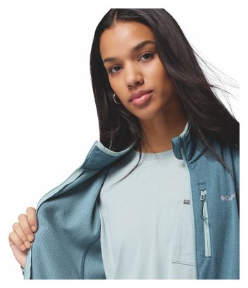 Columbia Essential Hike Grid dames fleecejas blauw