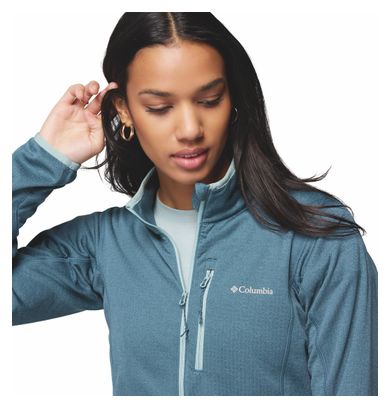 Columbia Essential Hike Grid dames fleecejas blauw