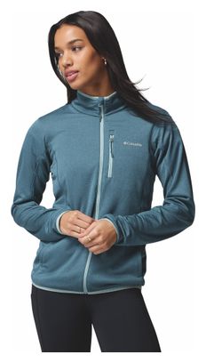 Columbia Essential Hike Grid dames fleecejas blauw