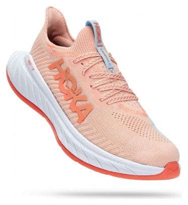 Hoka Carbon X 3 Running-Schuhe Rosa Blau Damen
