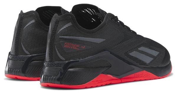 Reebok Nano X2 Zapatillas Unisex Cross Training Frente Negro / Rojo