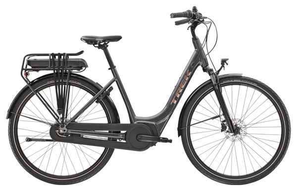 Vélo de Ville Électrique Trek District+ 1 Lowstep Shimano Nexus 7V 300 Wh 700 mm Gris Lithium 2023