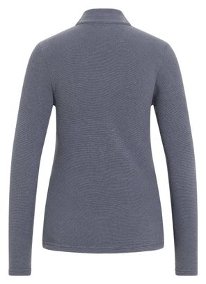 Odlo Maglia 1/2 Zip Roy Grigio Manica Lunga Donna