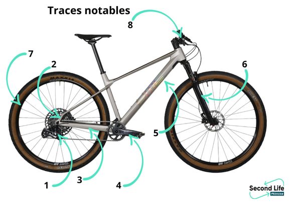 Produit Reconditionné - VTT Semi-Rigide BMC Twostroke 01 Three Sram GX Eagle 12V 29'' Gris Arctic Silver Prisma 2023