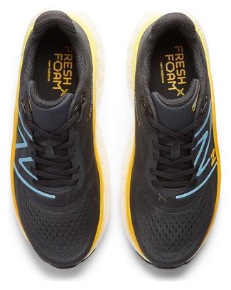 New Balance Running Shoes Fresh Foam X More v4 Black Blue Yellow Men's