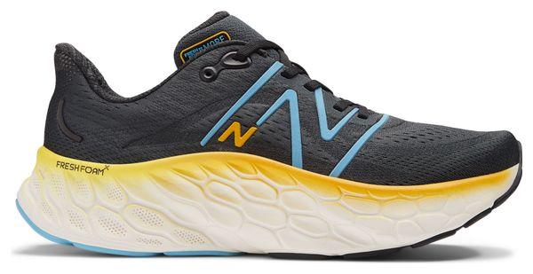 New Balance Running Shoes Fresh Foam X More v4 Black Blue Yellow Men's