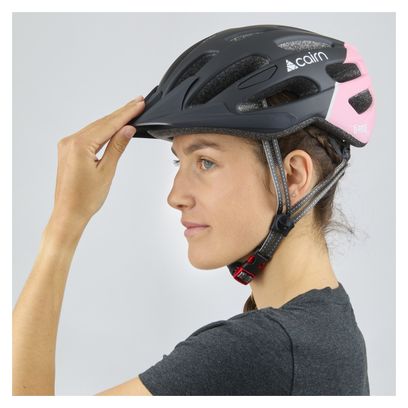 Cairn D-Ride Visor Helmet Black / Pink