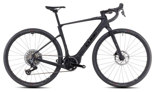 Cube Nuroad Hybrid C:62 SLX 400X Electric Gravel Bike Sram Rival eTap AXS/Sram GX Eagle AXS 12S 400 Wh 700 mm Carbon Black 2024