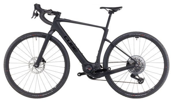 Cube Nuroad Hybrid C:62 SLX 400X Electric Gravel Bike Sram Rival eTap AXS/Sram GX Eagle AXS 12S 400 Wh 700 mm Carbon Black 2024