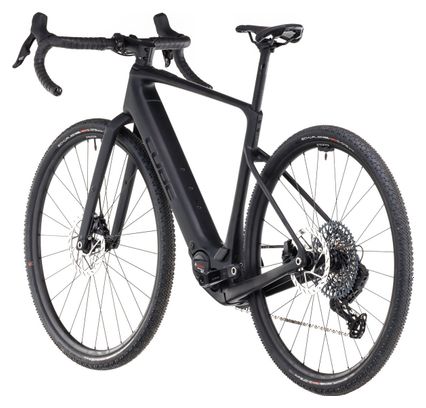 Vélo de Gravel Électrique Cube Nuroad Hybrid C:62 SLX 400X Sram Rival eTap AXS/Sram GX Eagle AXS 12V 400 Wh 700 mm Noir Carbon 2024