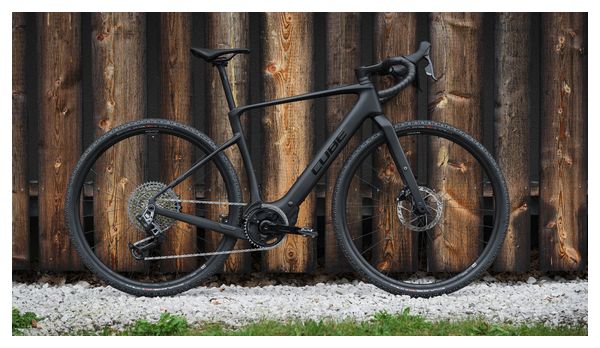 Cube Nuroad Hybrid C:62 SLX 400X Electric Gravel Bike Sram Rival eTap AXS/Sram GX Eagle AXS 12S 400 Wh 700 mm Carbon Black 2024