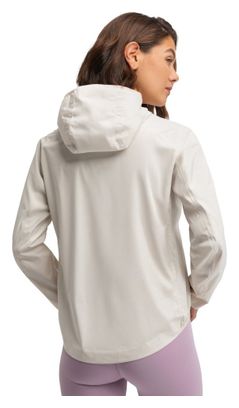 Veste randonnée imperméable ultralégère femme Velora Sand Beige