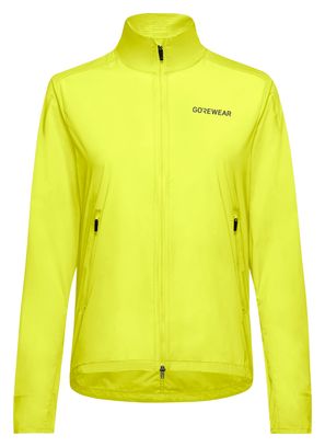 Chaqueta cortaviento Gore Wear Concurve amarilla de mujer