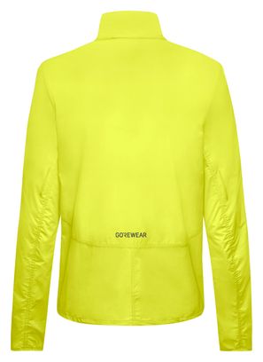 Chaqueta cortaviento Gore Wear Concurve amarilla de mujer