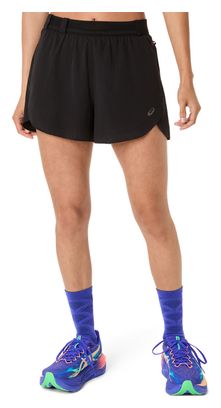 Asics Metarun Split Shorts Zwart Dames