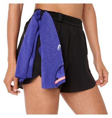 Asics Metarun Split Shorts Zwart Dames