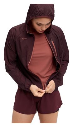 Hoka Skyflow Women's Windbreaker Jacket in Red