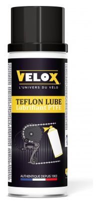 LUBRIFIANT CHAINE VELOX - TEFLON/PTFE LUBE - TOUTES CONDITIONS.