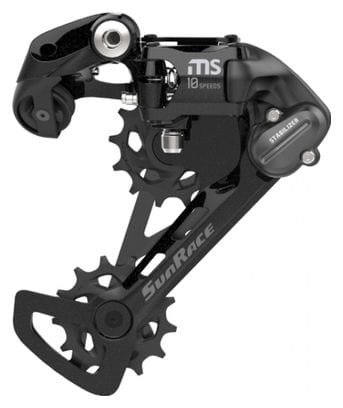 Derailleur vtt arriere Sunrace ms100 10v. chape medium a vis (compatible Shimano)