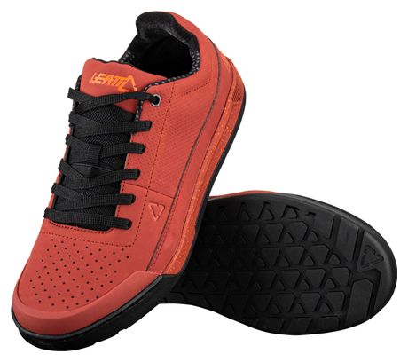 Chaussures Leatt 2.0 Flat Lava Rouge