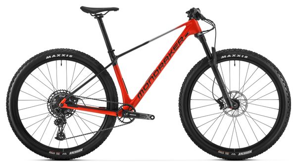 Mountain bike semi-rigida Mondraker Chrono Carbon DC Sram 12V 29'' Rosso/Grigio 2025 T.XL 185/200 cm - Prodotto ricondizionato