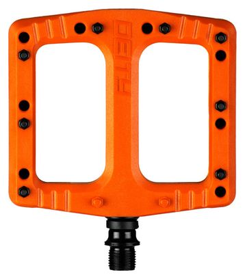 Paire de Pédales Plates Deity Deftrap Orange