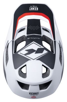 Casque Kenny Rafale Blanc/Rouge