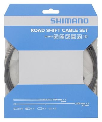 Shimano Kit Cables Gaines Derailleurs Route Noir Inox