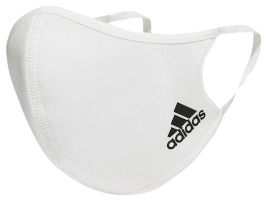 adidas Face Covers 3 Pack White M/L
