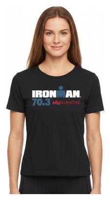 Dames Ironman 70.3 Elsinore Zwart Korte Mouw T-Shirt