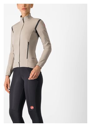 Veste Manches Longues Femme Castelli Perfetto Ros 2 Beige