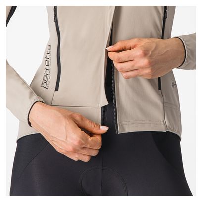Veste Manches Longues Femme Castelli Perfetto Ros 2 Beige