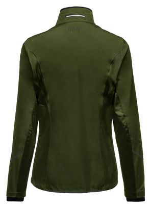 Giacca da corsa Gore Wear R3 Partial Gore-Tex Infinium Khaki da donna