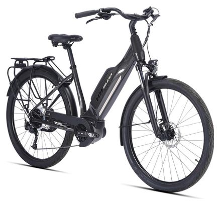 Bicicleta eléctrica urbana Sunn Rise LTD Shimano Altus 9V 400 Wh 650b Negra